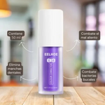 Sonríe+/Blanqueador Dental Morado: Corrige el amarillo, revela tu blanco natural.